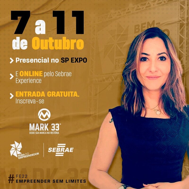 Mark 33 é presença confirmada na Feira do Empreendedor Sebrae 