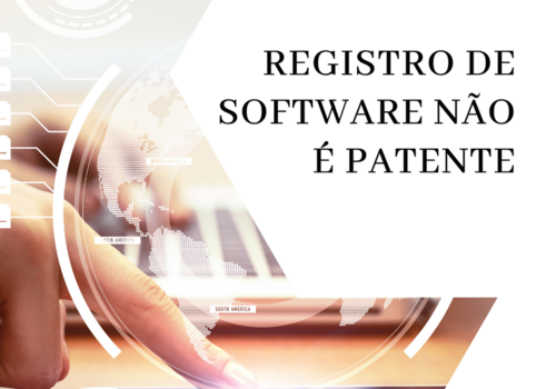 SOFTWARE NÃO É PATENTE!